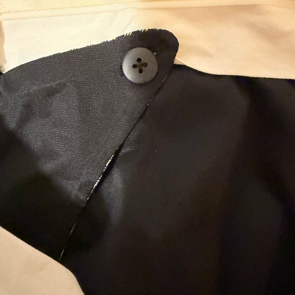 M.M.LaFleur Smith Straight Trouser Check Plaid Sharkskin Wool Pants 2 Preppy - Picture 9 of 9